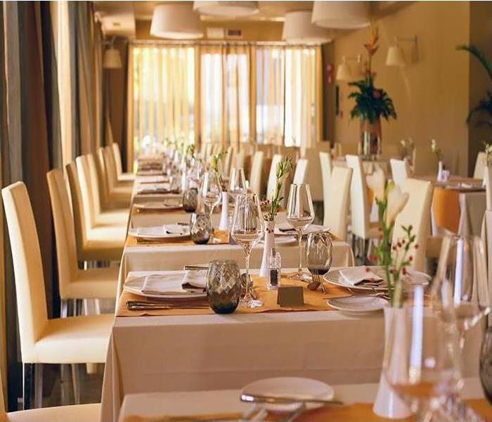 Fancy restaurant table set