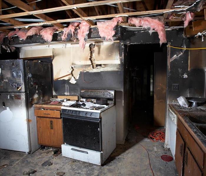 Kitchen after fire